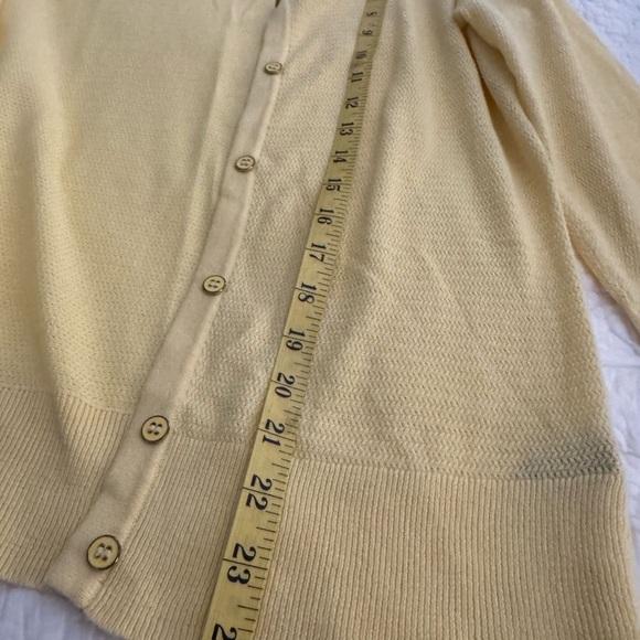 The Limited cardigan sweater yellow Size M button up Butter yellow color - Picture 9 of 10
